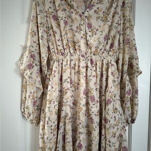Floral Long Sleeve Dress